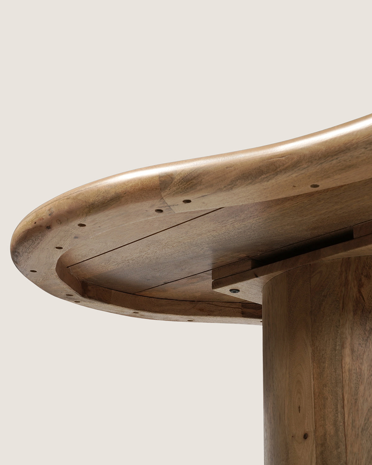 Eettafel Leo Natural with Column Leg- Organic | 200 cm