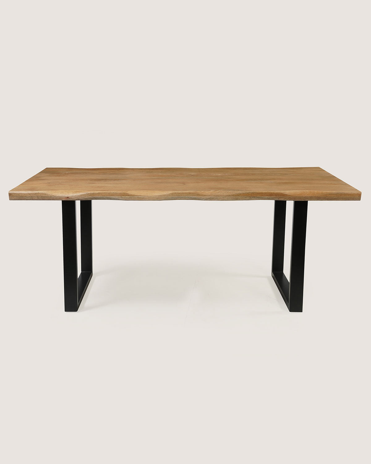 Eettafel Zoe Natural with U Leg - Live Edge | 160 cm