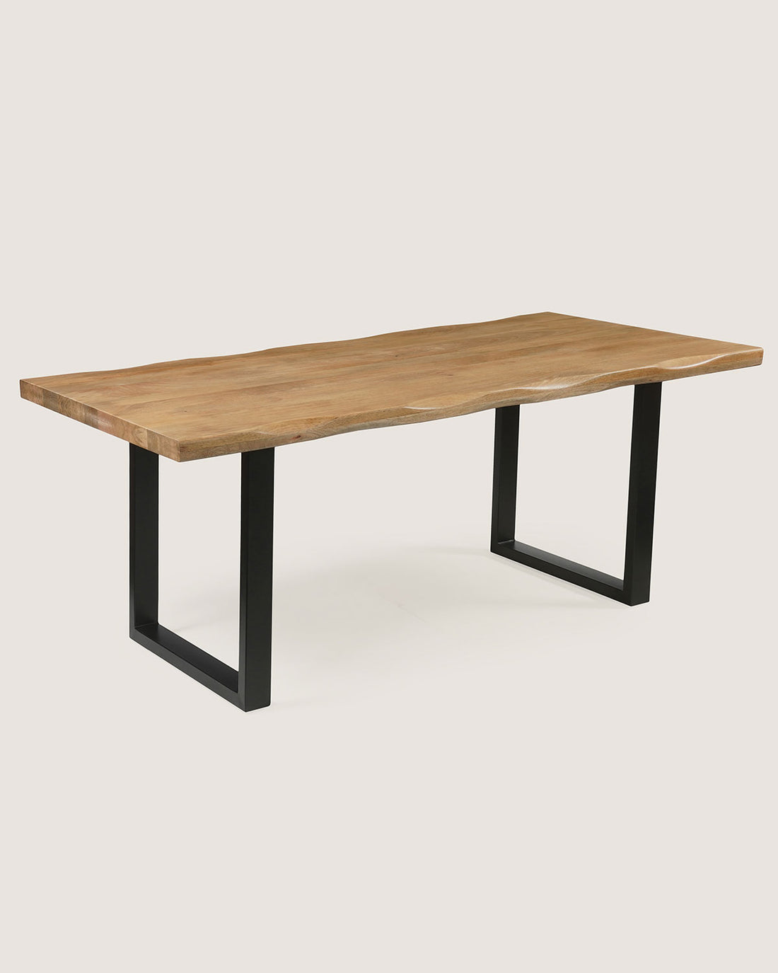 Eettafel Zoe Natural with U Leg - Live Edge | 160 cm