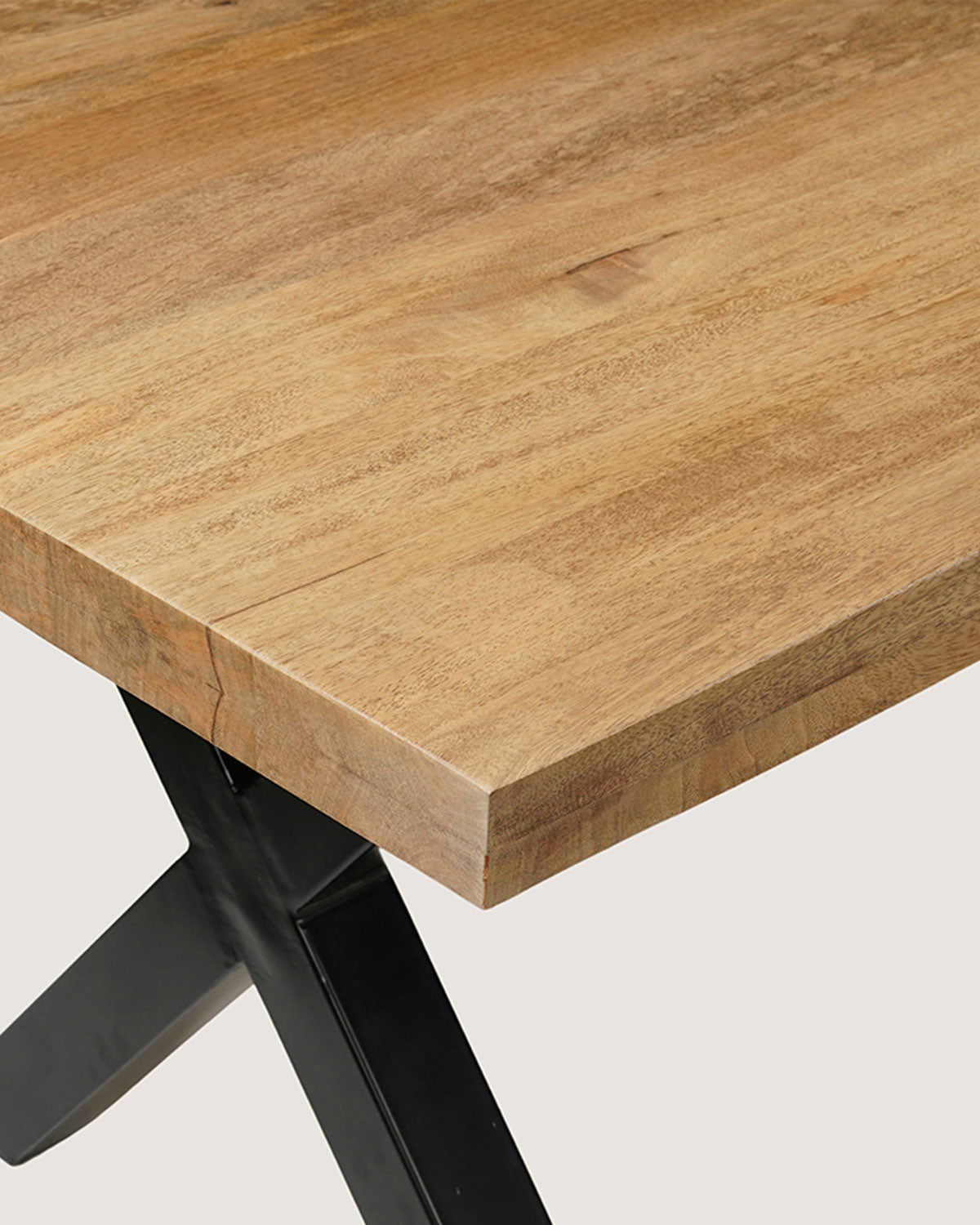 Eettafel Lina Natural with X Leg - Rectangular | 160 cm
