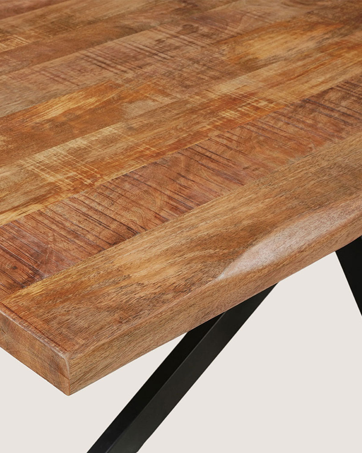 Eettafel Zoe Rustic with Matrix Leg - Live Edge | 140 cm