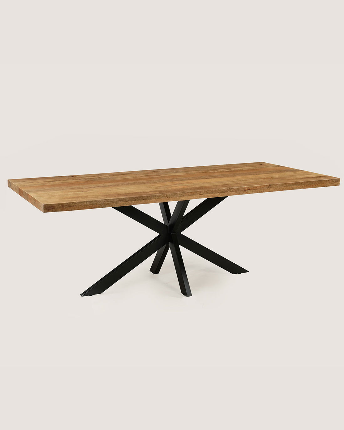 Eettafel Lina Natural met Matrix-poot - Rechthoek