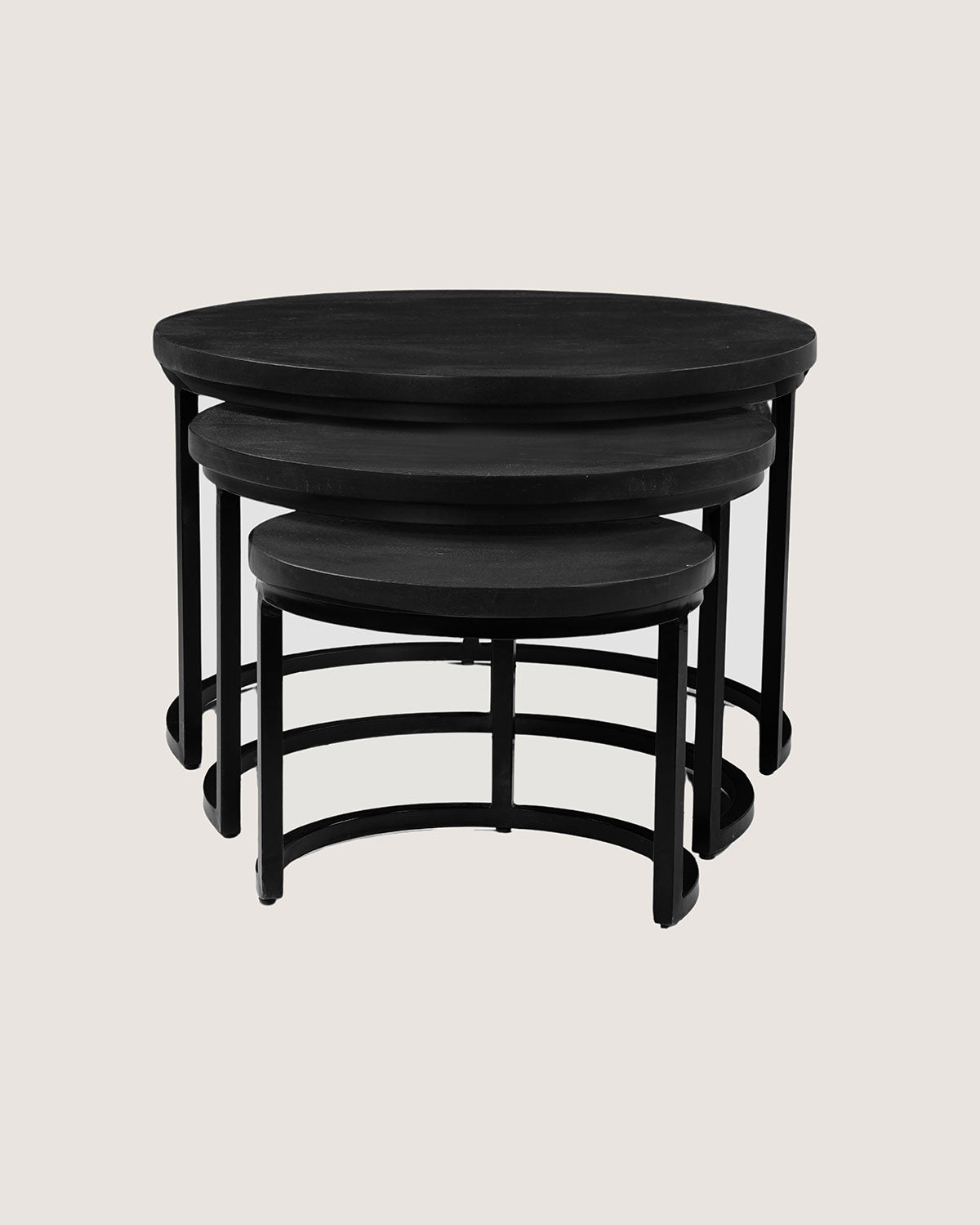 Salontafel Petra Zwart - Rond