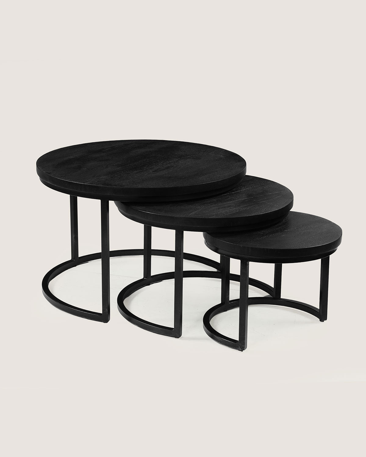 Salontafel Petra Zwart - Rond