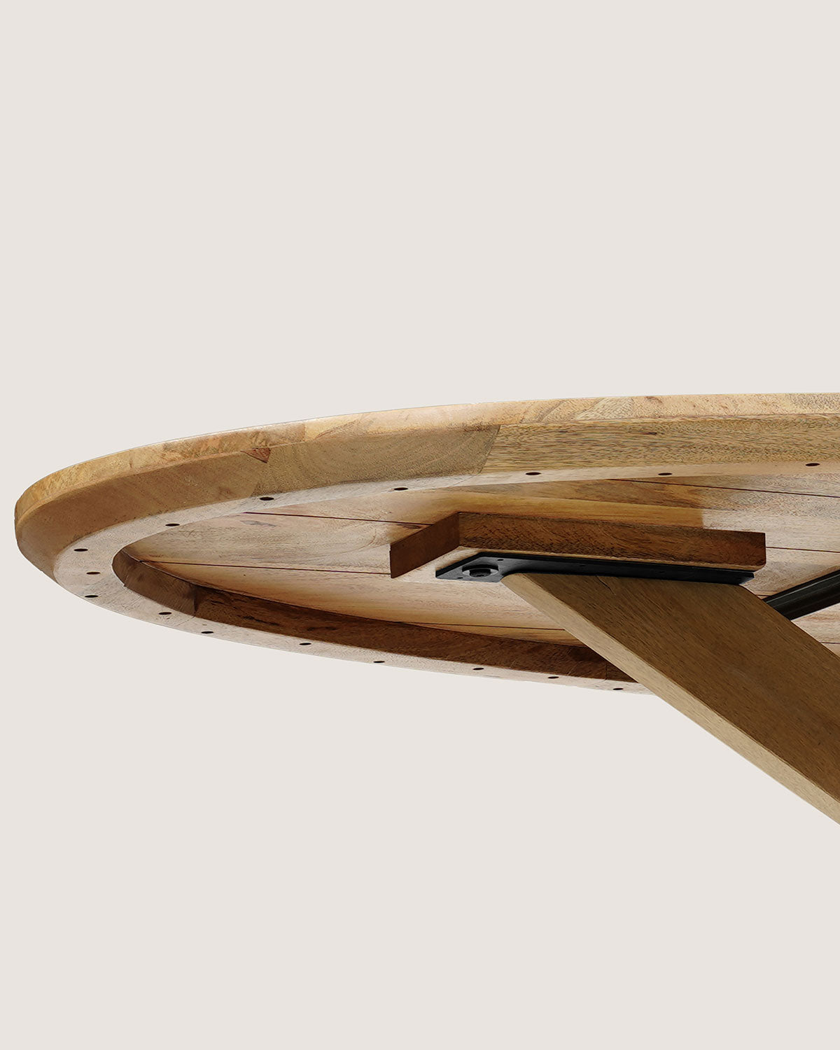 Eettafel Lotte Natural with Wooden Matrix Leg - Oval | 140 cm