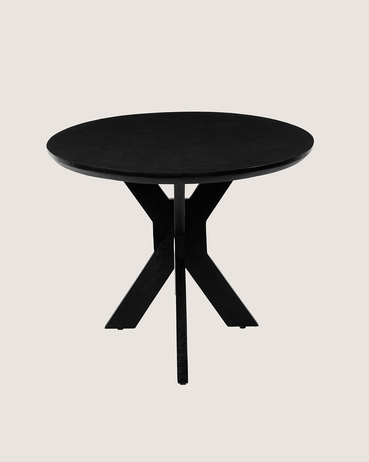 Eettafel Lotte Black with Wooden Matrix Leg - Oval
