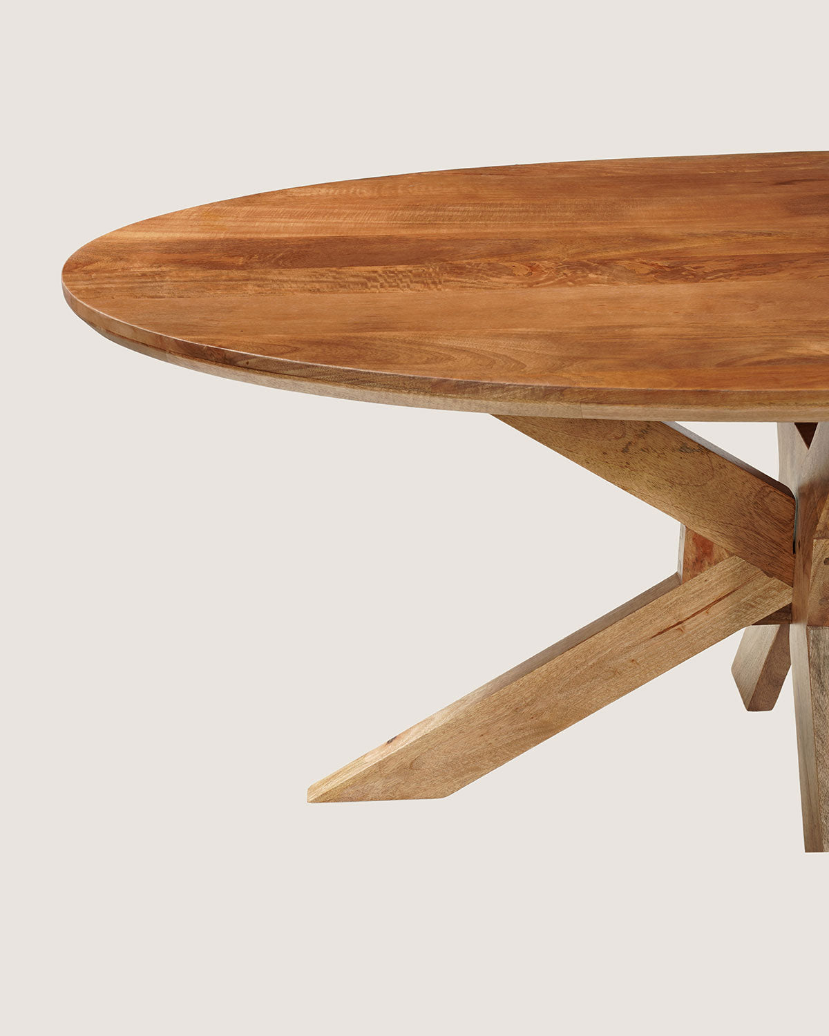 Eettafel Lotte Brown with  Wooden Matrix  Leg - Oval | 140 cm