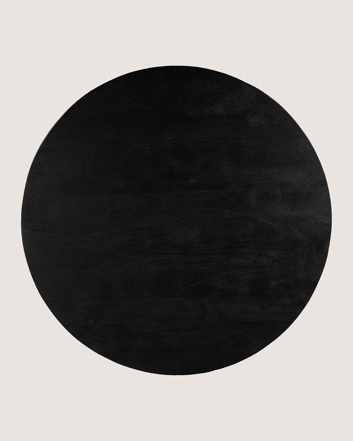 Eettafel Tessa Black with Wooden Matrix Legs - Round | 100 cm
