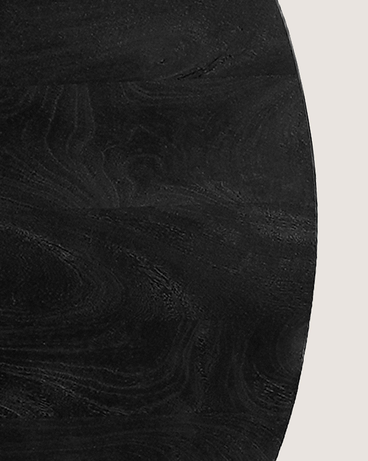 Eettafel Tessa Black with Wooden Matrix Legs - Round | 100 cm
