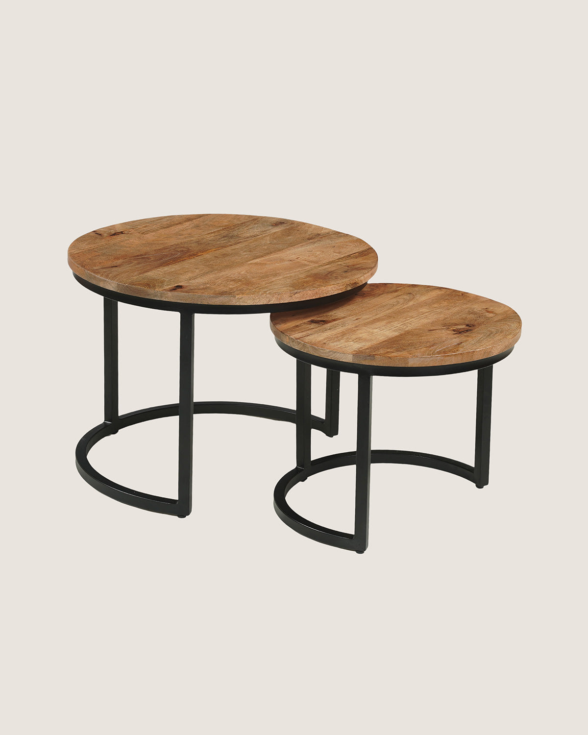 Salontafel Silas Rustic - Round | Set van 2