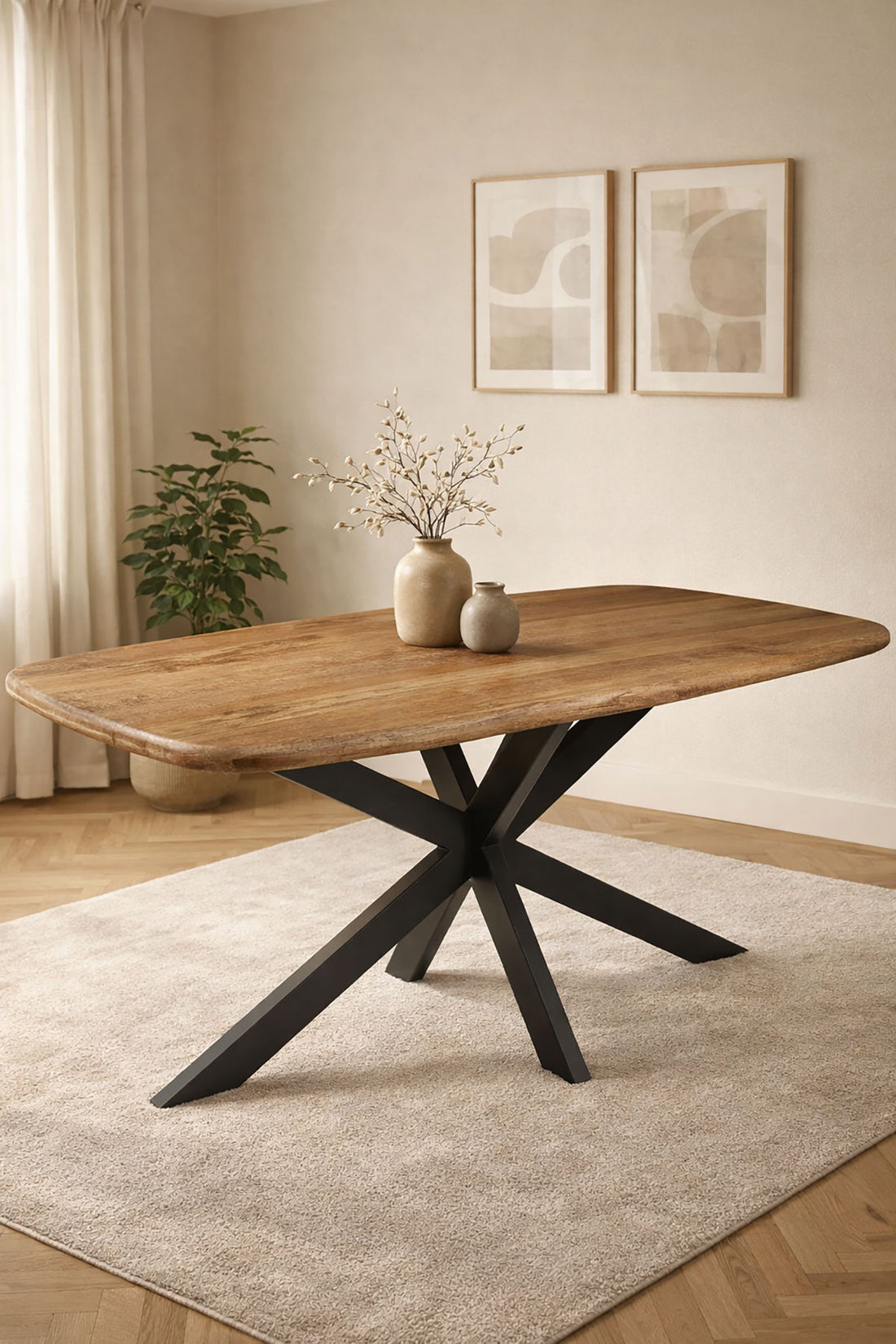 Eettafel Kai Brown with Matrix Legs - Danish Oval | 160 cm