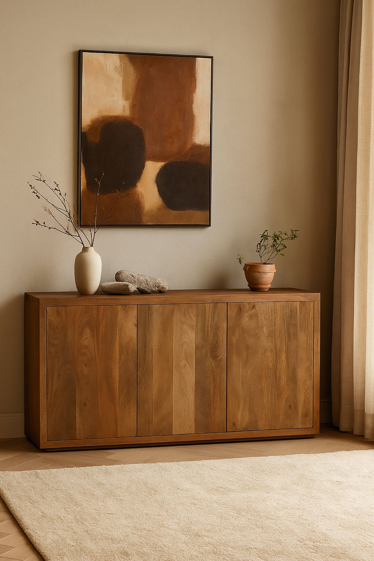 Dressoir Hugo bruin – 3 deuren | 150 cm