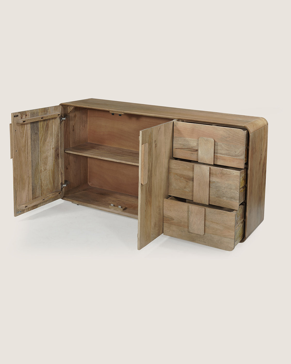 Dressoir Sophie Naturel - 2 Deurs 3 laden | 160 cm