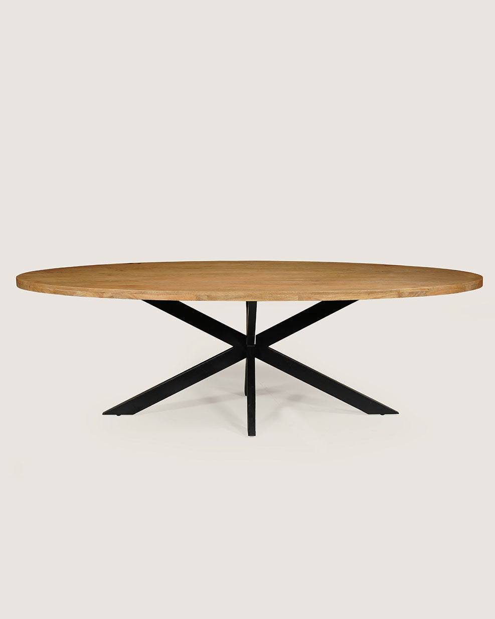 Eva Dining Table Natural with Matrix Legs – Oval | 240 cm