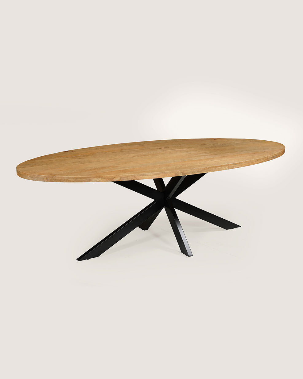 Eva Dining Table Natural with Matrix Legs – Oval | 240 cm