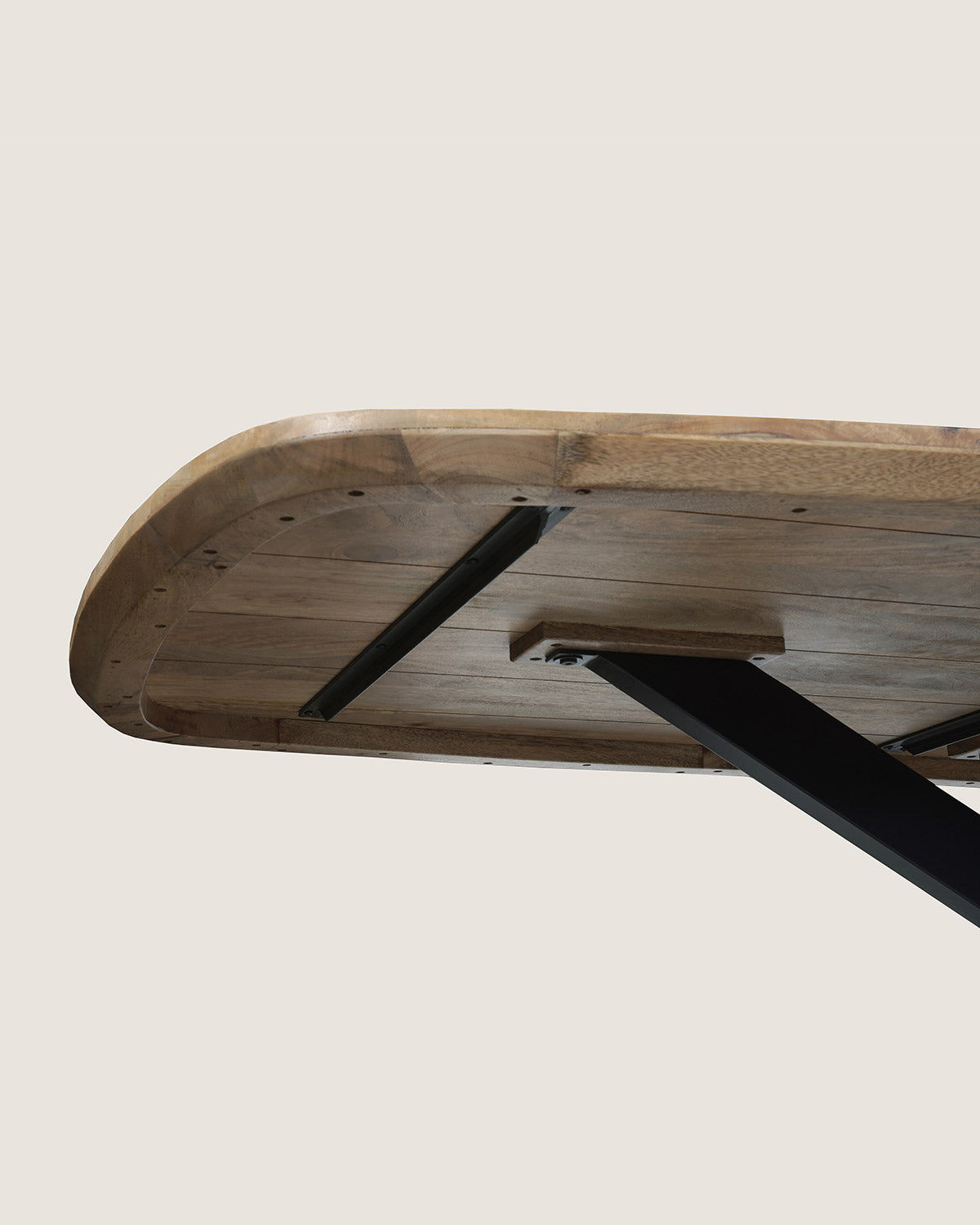 Eettafel Fynn Natural met Matrix poten - Deens ovaal