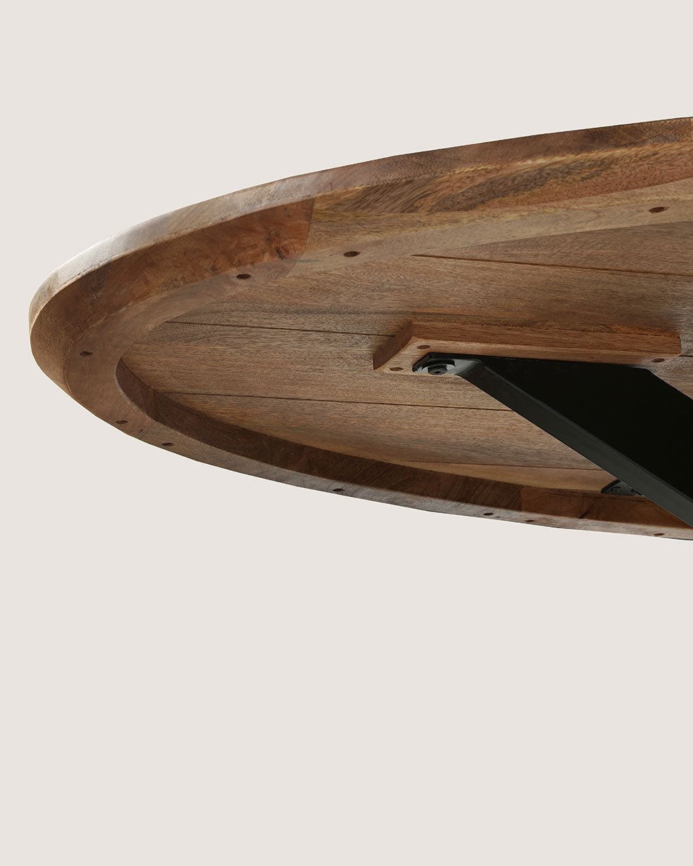 Lotte Mango Wood Dining Table Brown with Matrix Leg – Oval | 220 cm