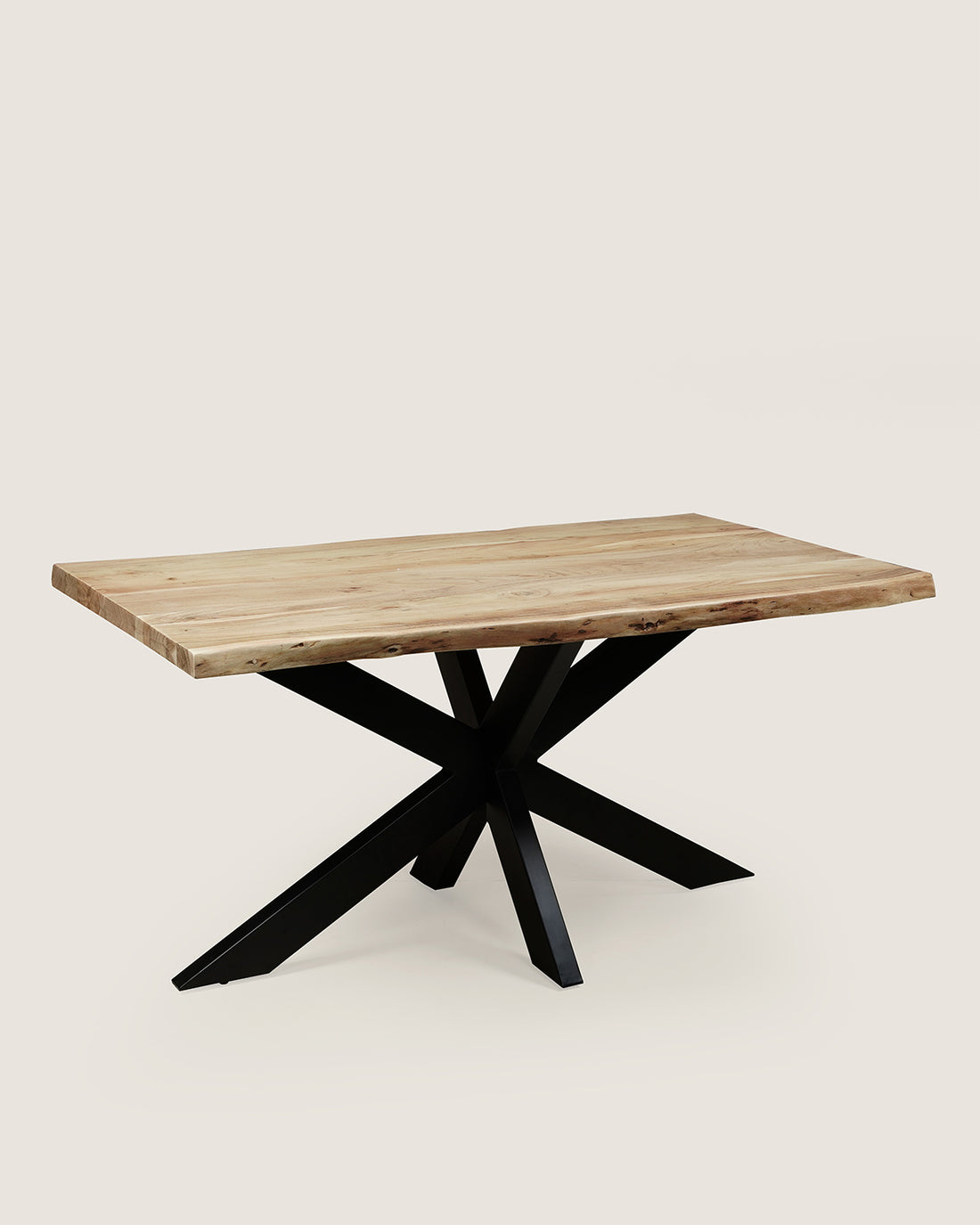 Eettafel Max Natural with Matrix Leg - Live Edge | 140 cm