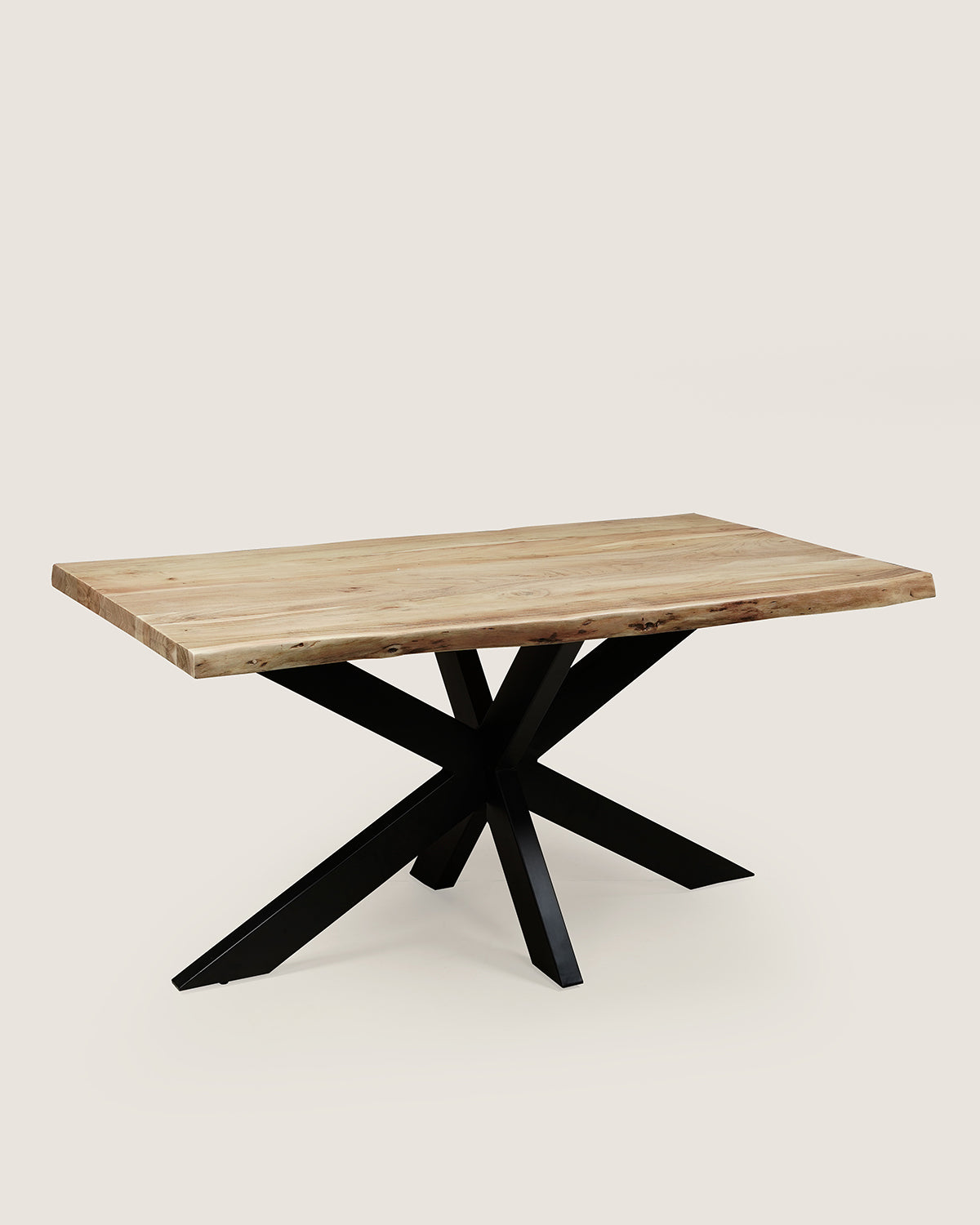 Eettafel Max Natural with Matrix Leg - Live Edge | 140 cm