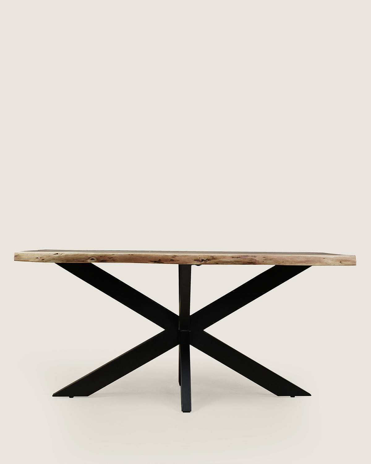 Eettafel Max Natural with Matrix Leg - Live Edge | 140 cm