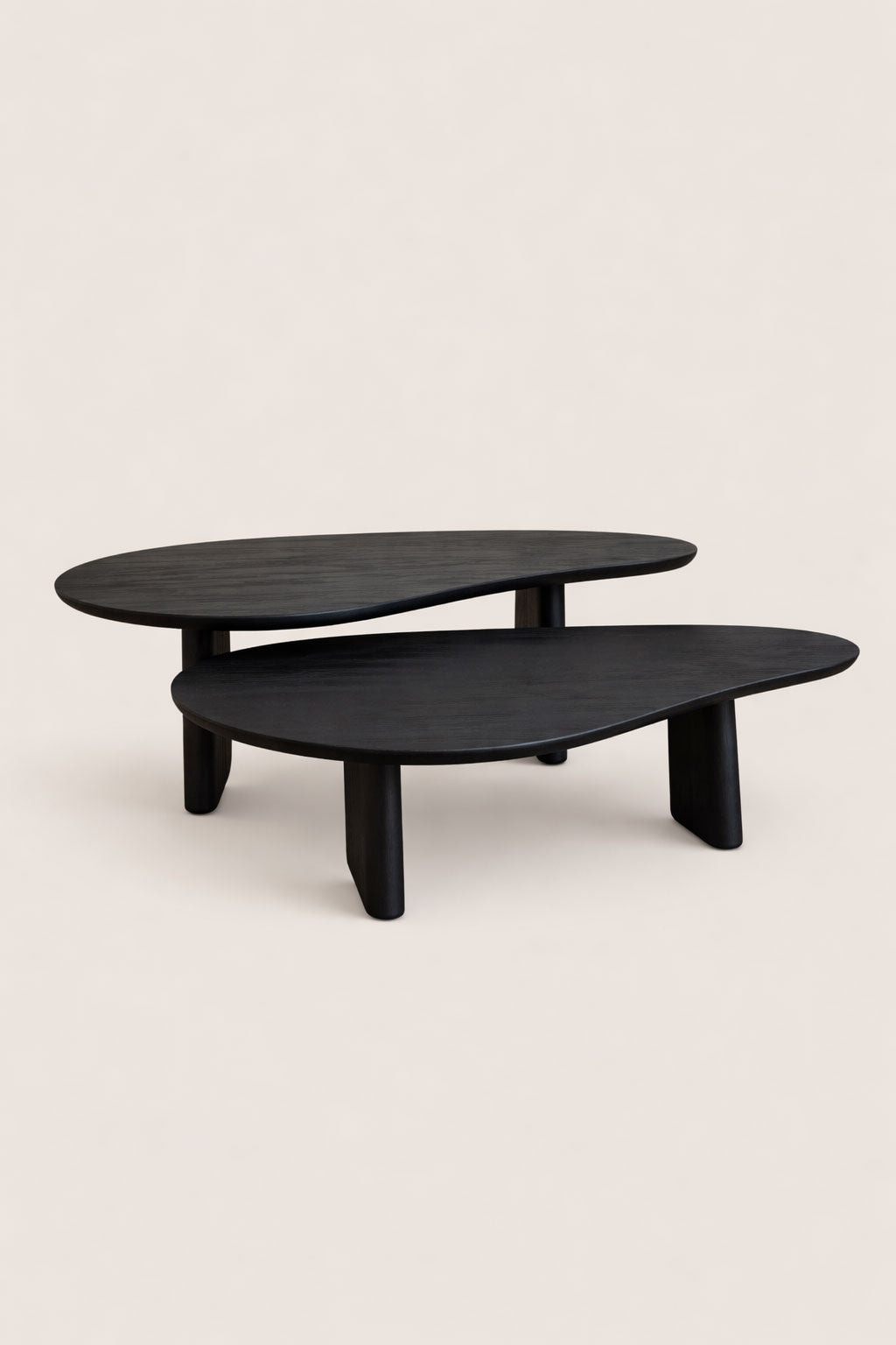 Salontafel Henk Black - Organic | Set Van 2