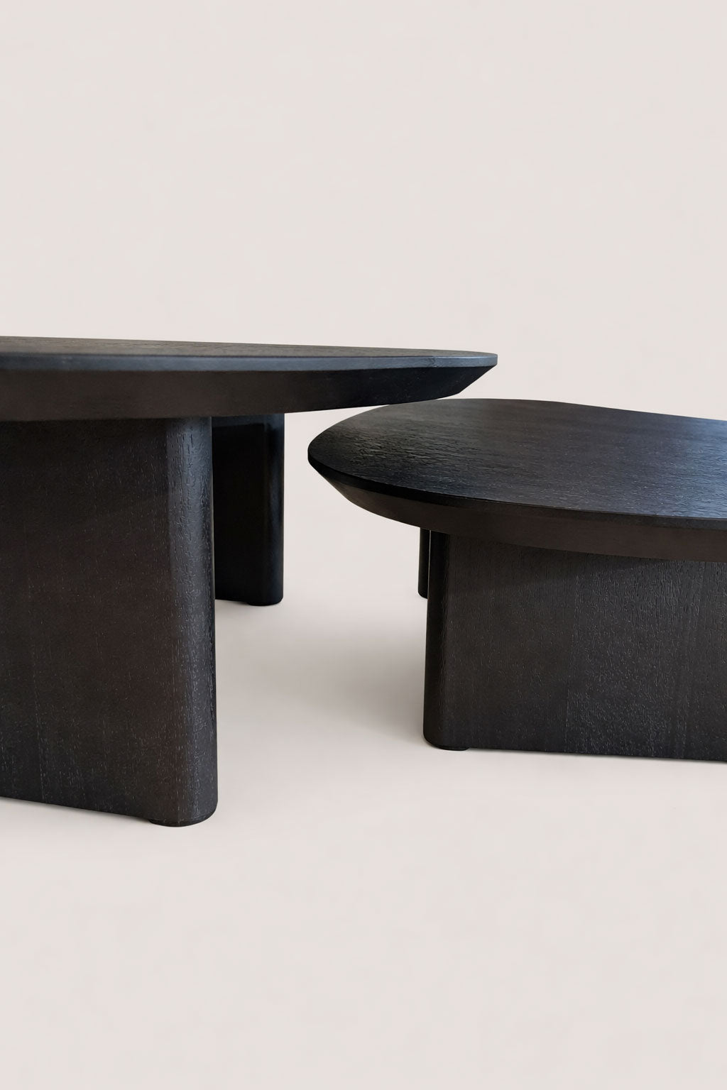Salontafel Henk Black - Organic | Set Van 2
