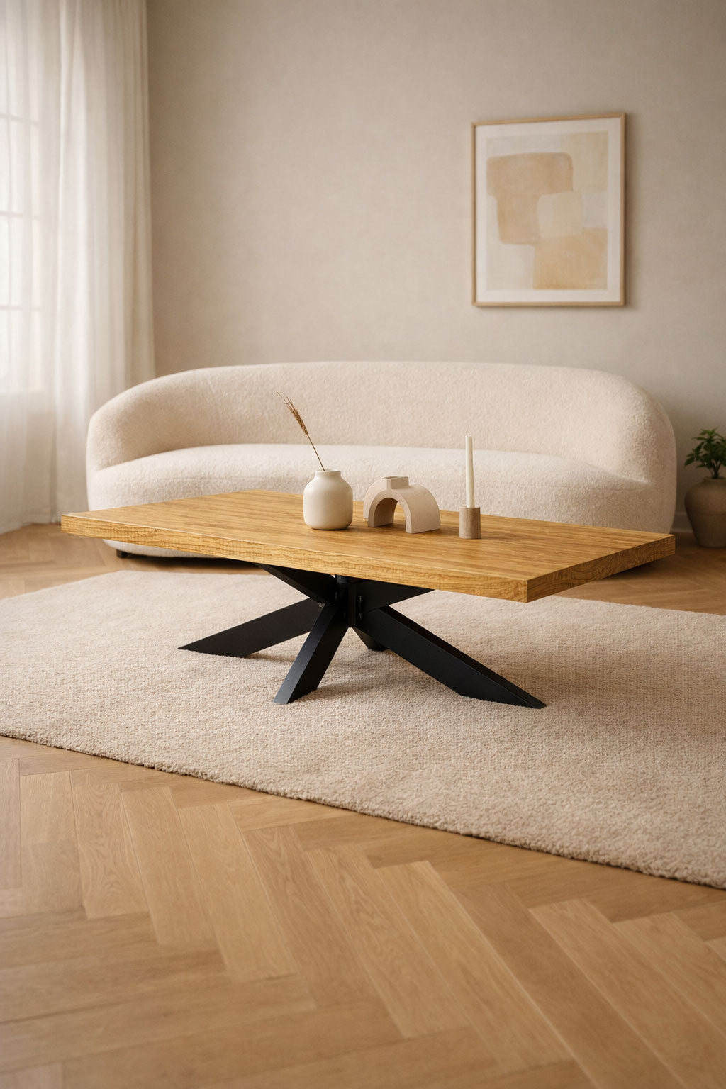 Salontafel Lina Naturel - Rechthoek