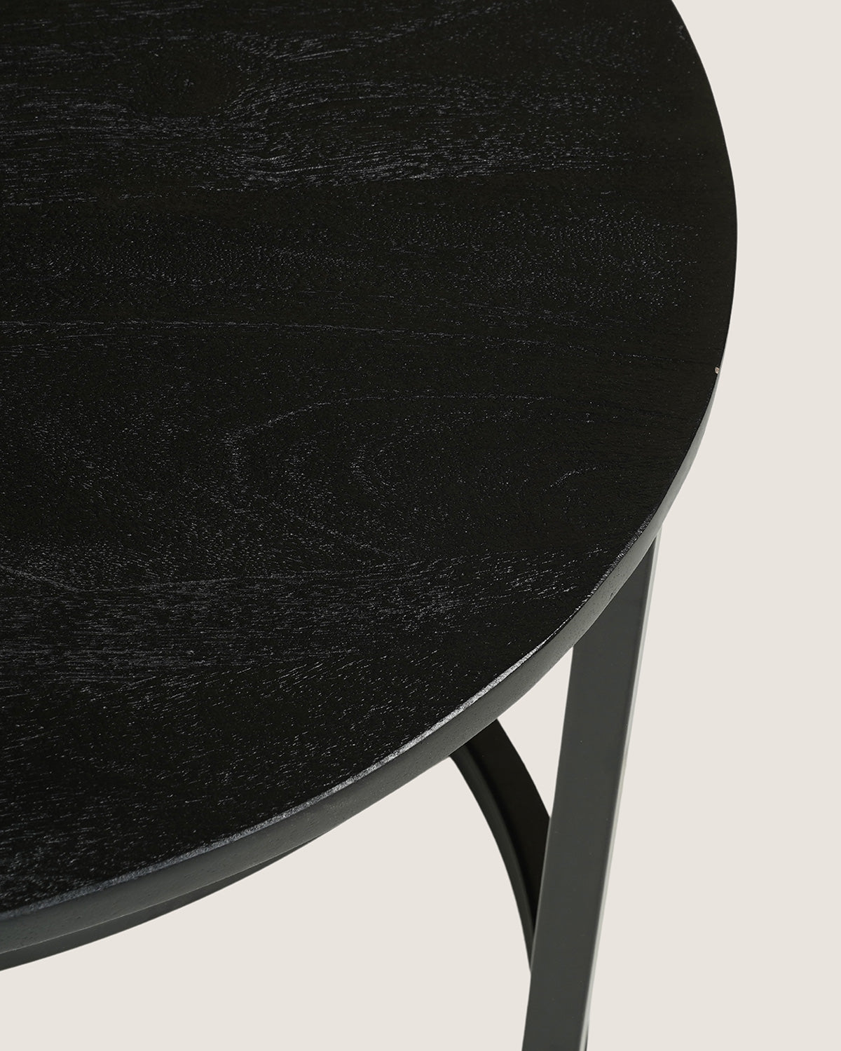 Salontafel Monica Black - Round | Set van 3