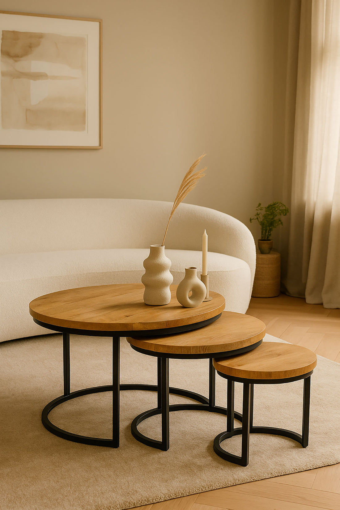 Salontafel Petra Natural - Round