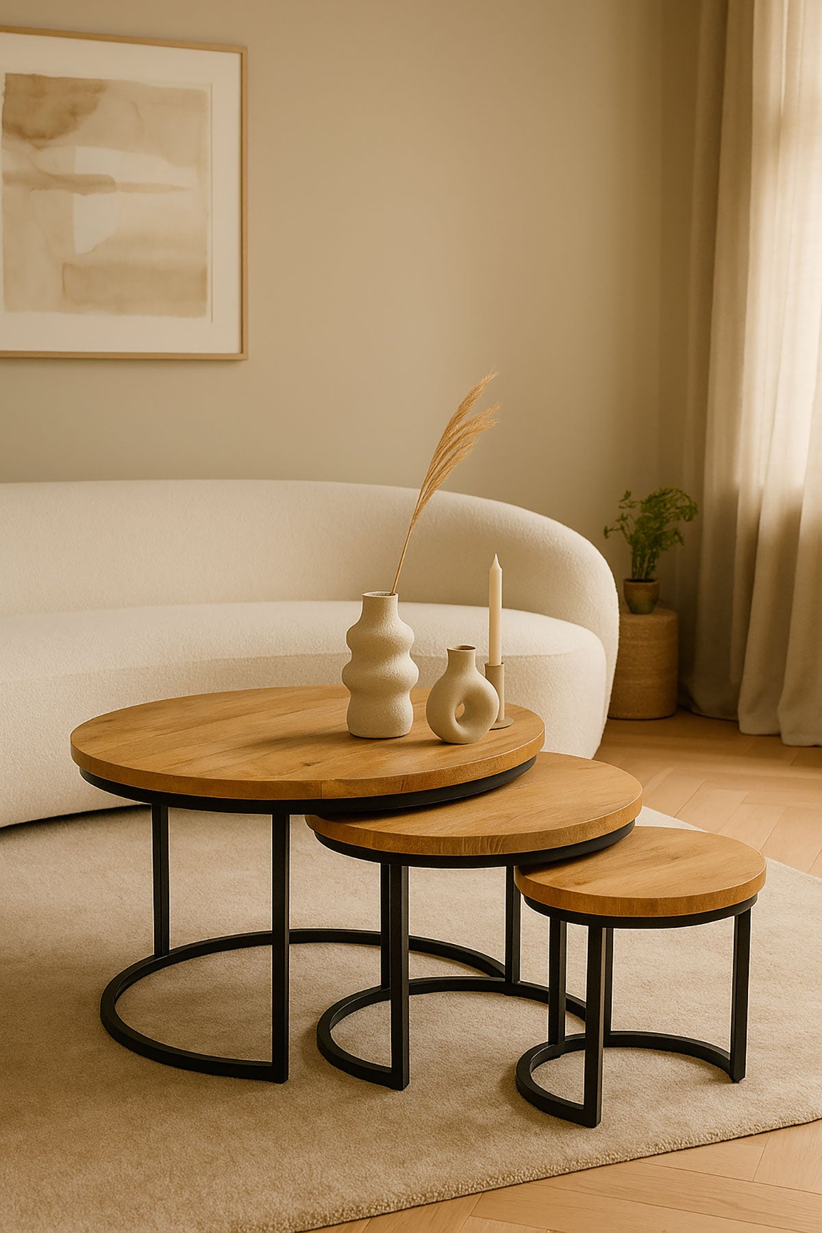 Salontafel Petra Natural - Round