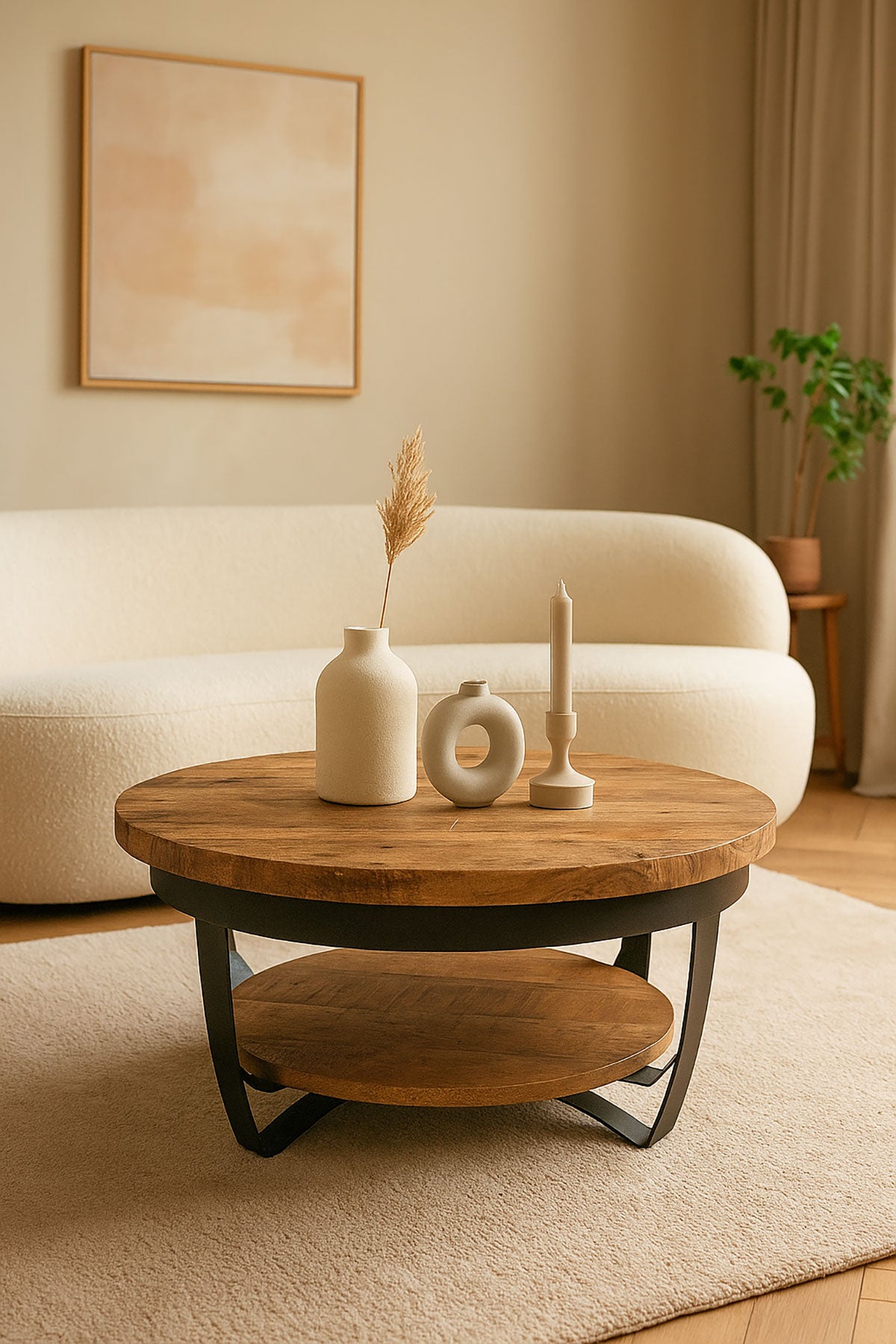 Salontafel Violet Rustic - Round | 90 cm