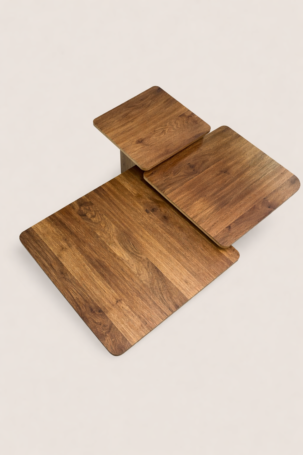 Salontafel Amelia Brown - Square | Set Van 3