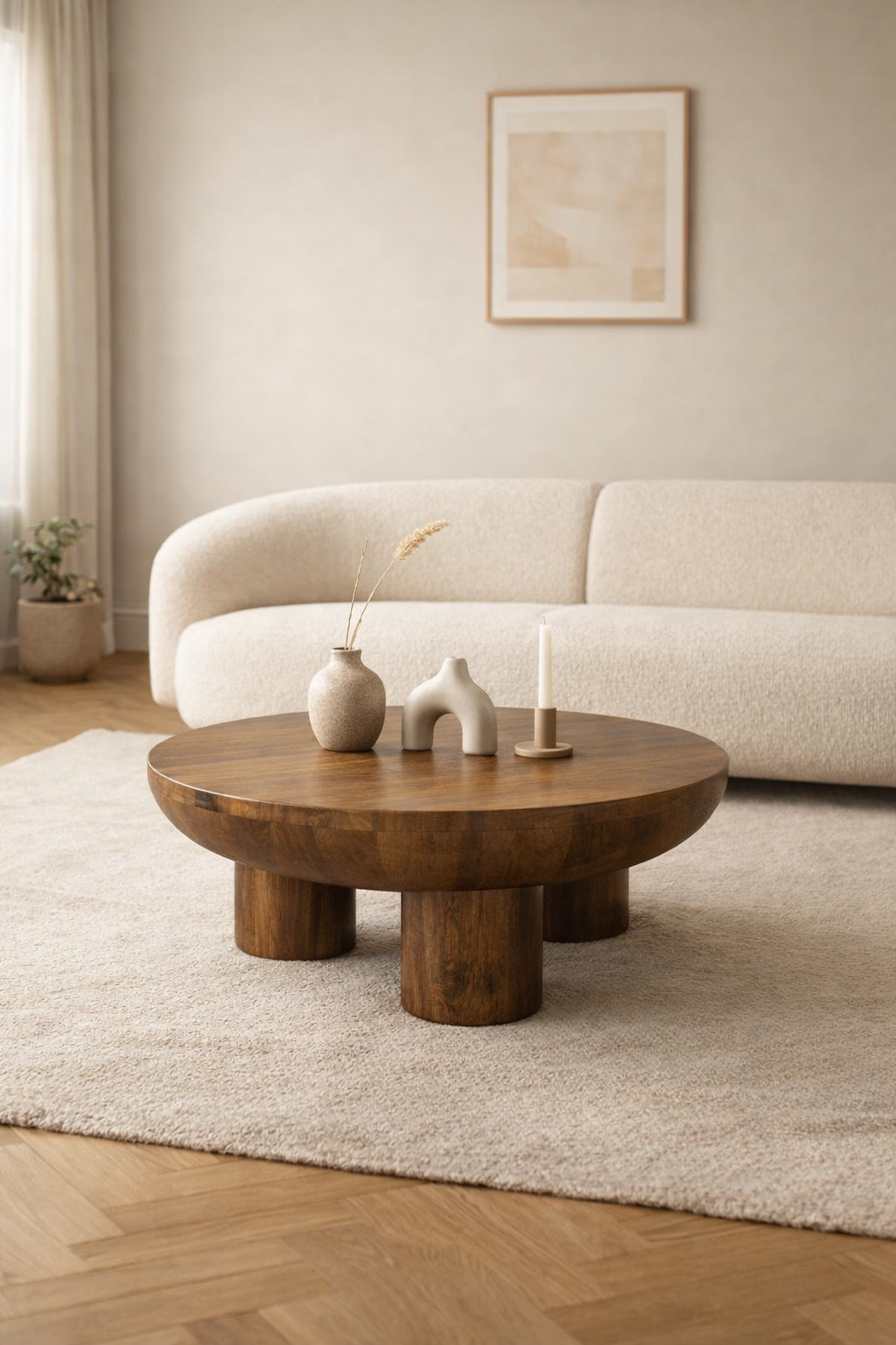 Salontafel Rumi Brown - Round | 90 cm