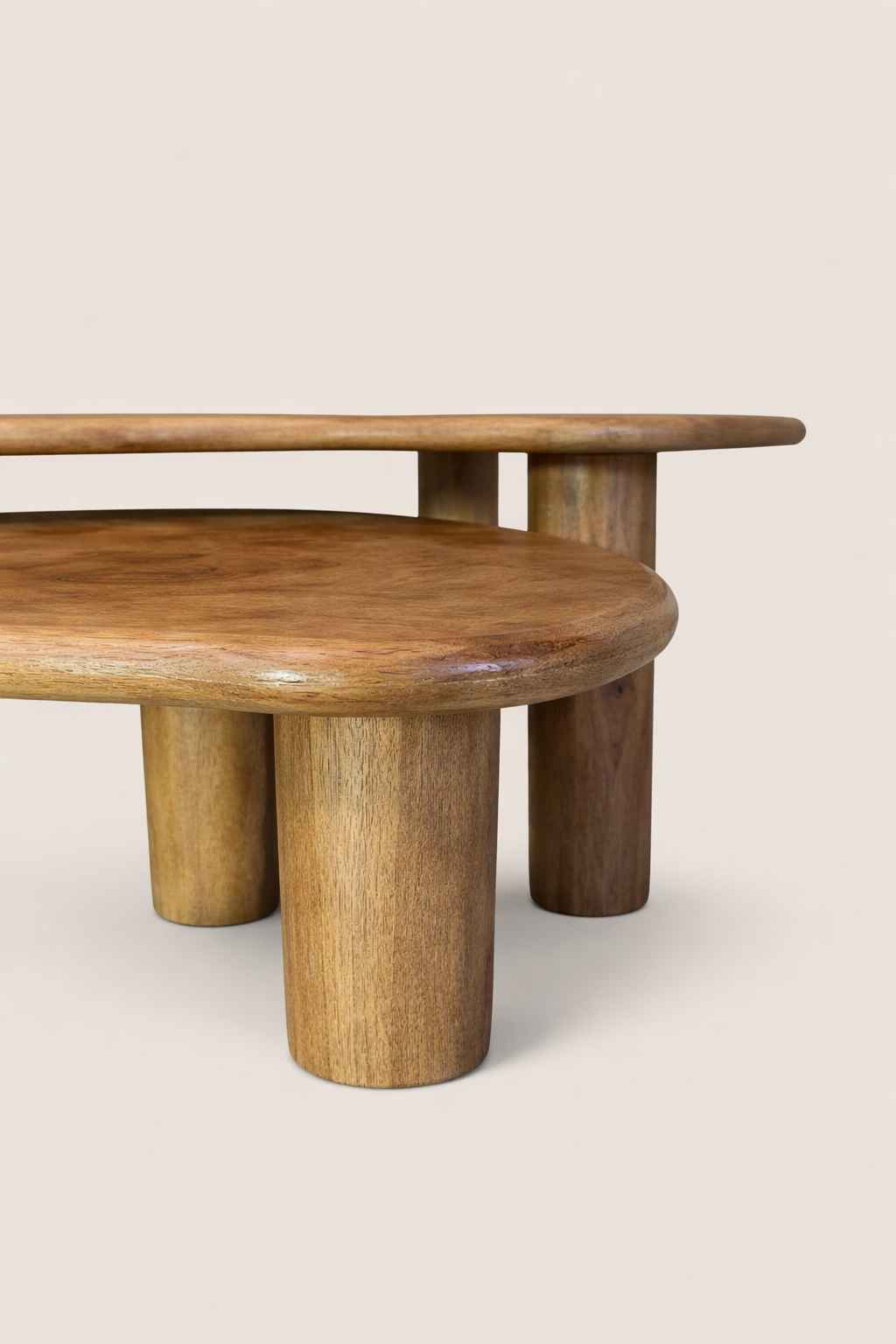 Salontafel Flora Brown - Organic | Set Van 2