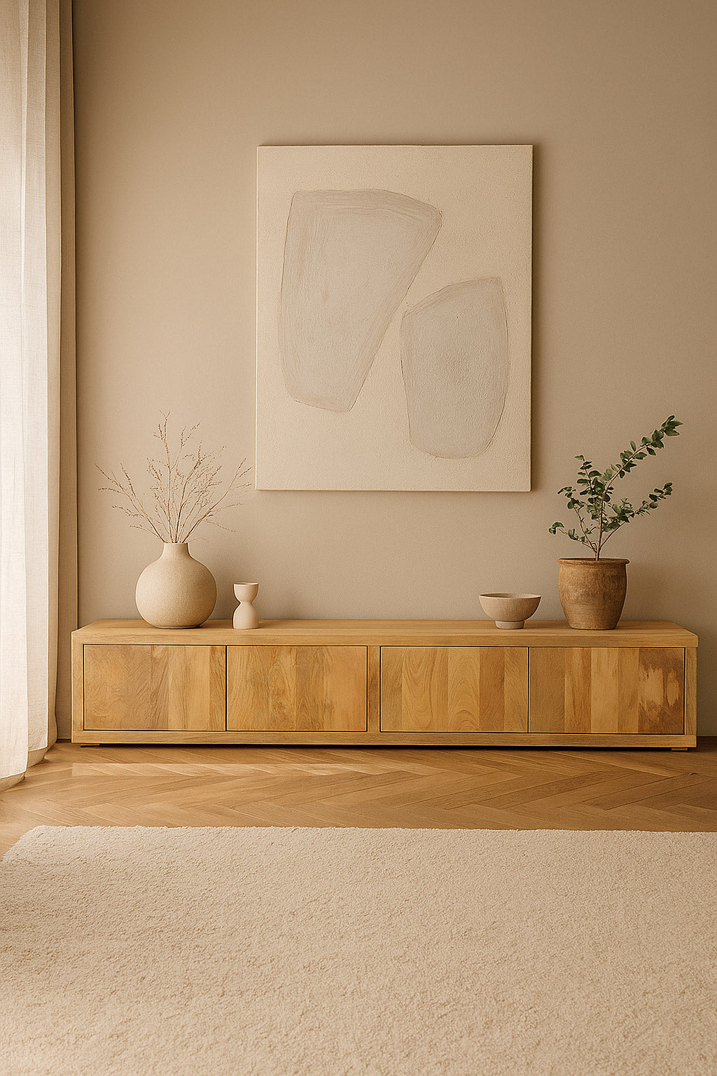 Tv Meubel Hugo Natural | 210 cm