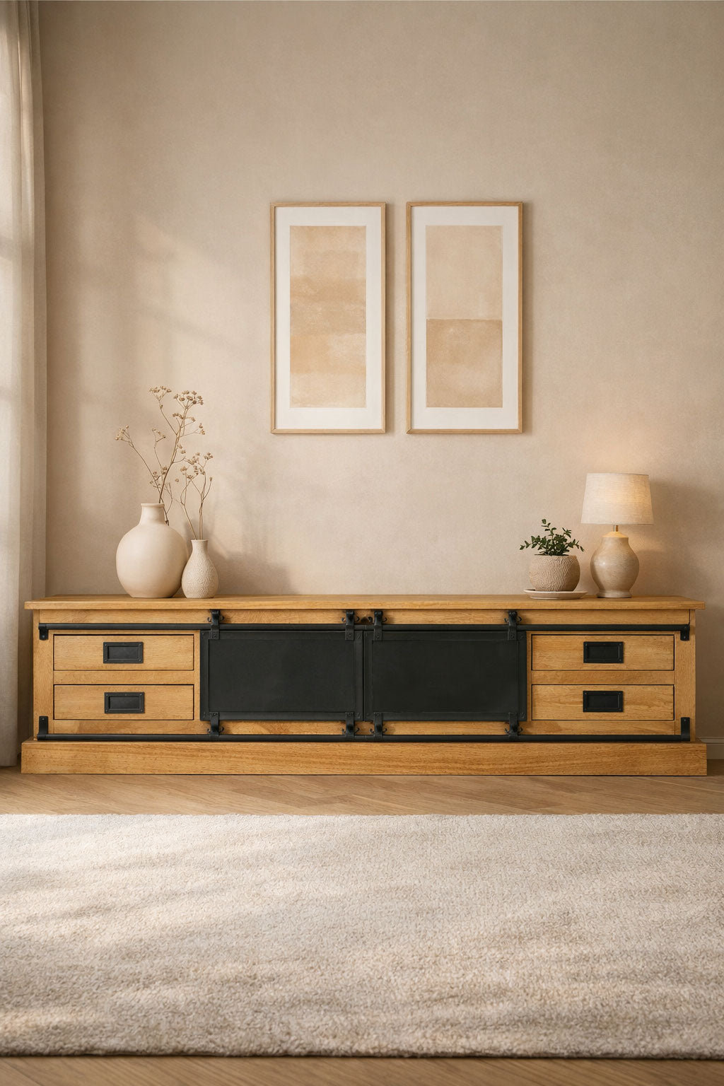 Tv Meubel Oliver Natural | 200 cm