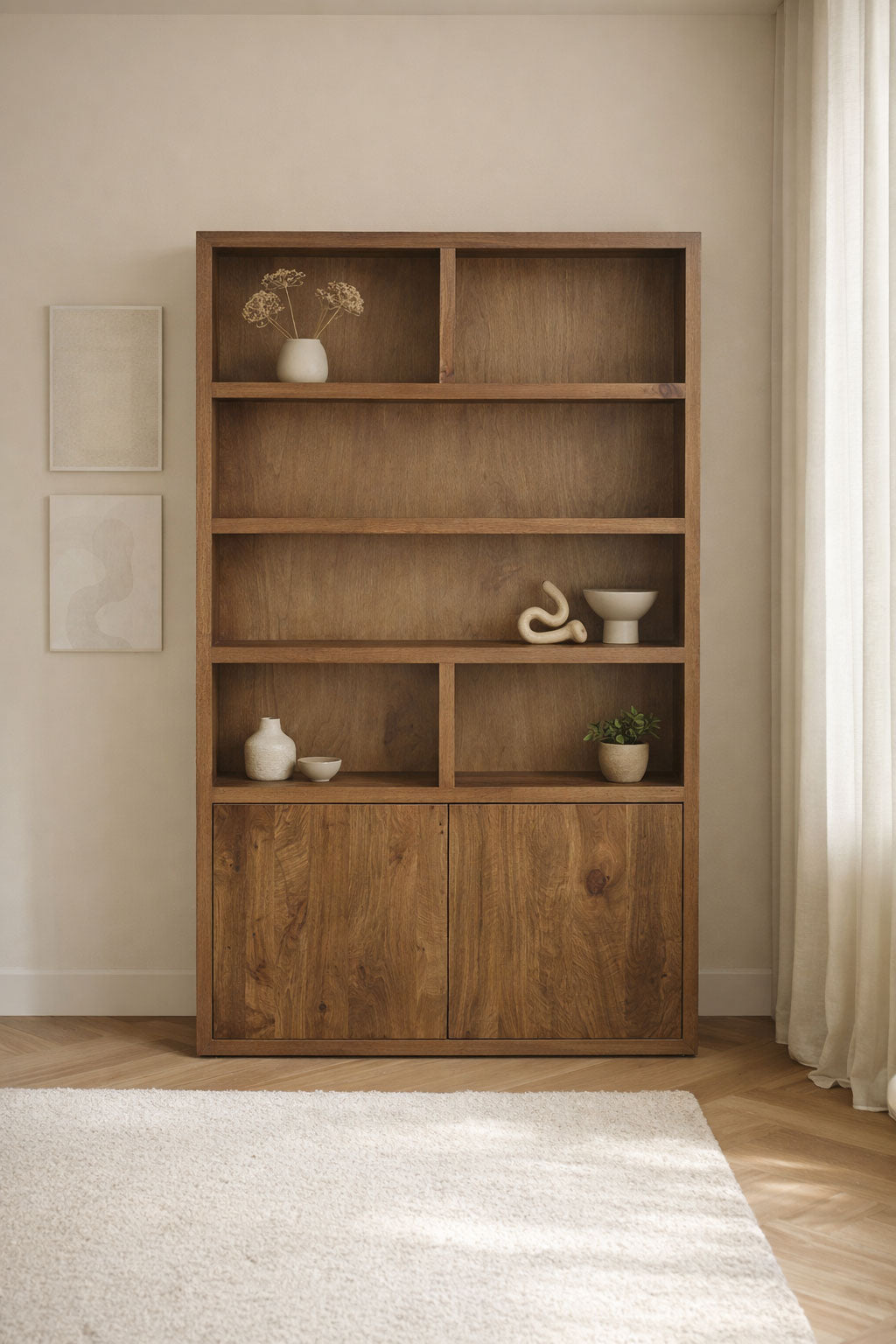 Vakkenkast Hugo Brown | 120 cm