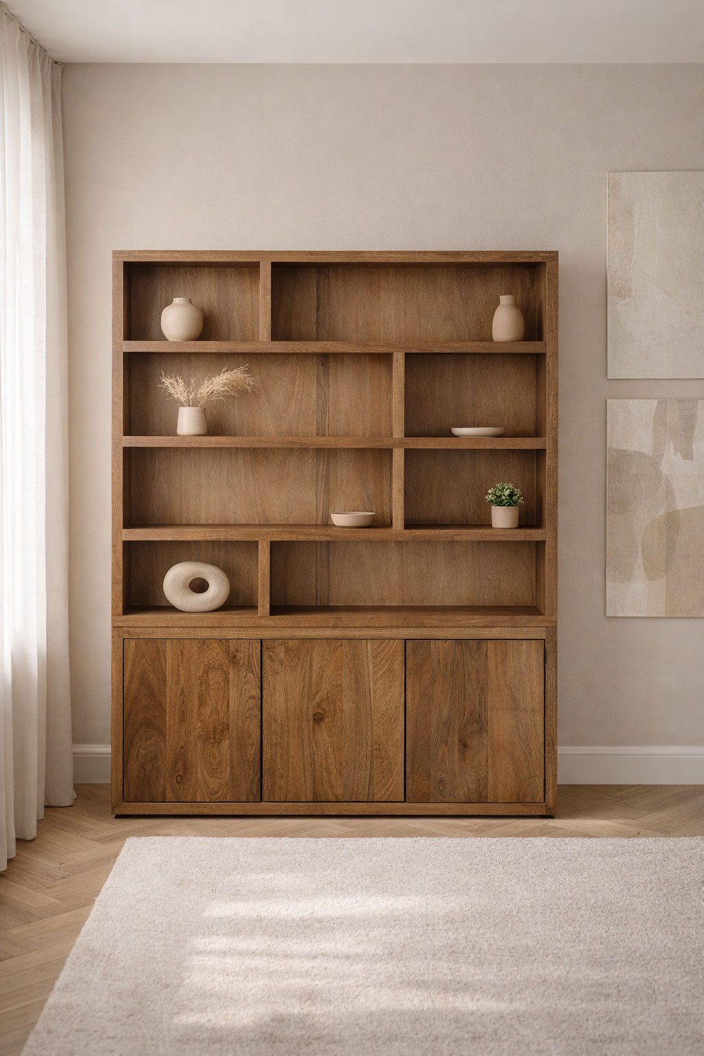 Vakkenkast Hugo Brown | 150 cm
