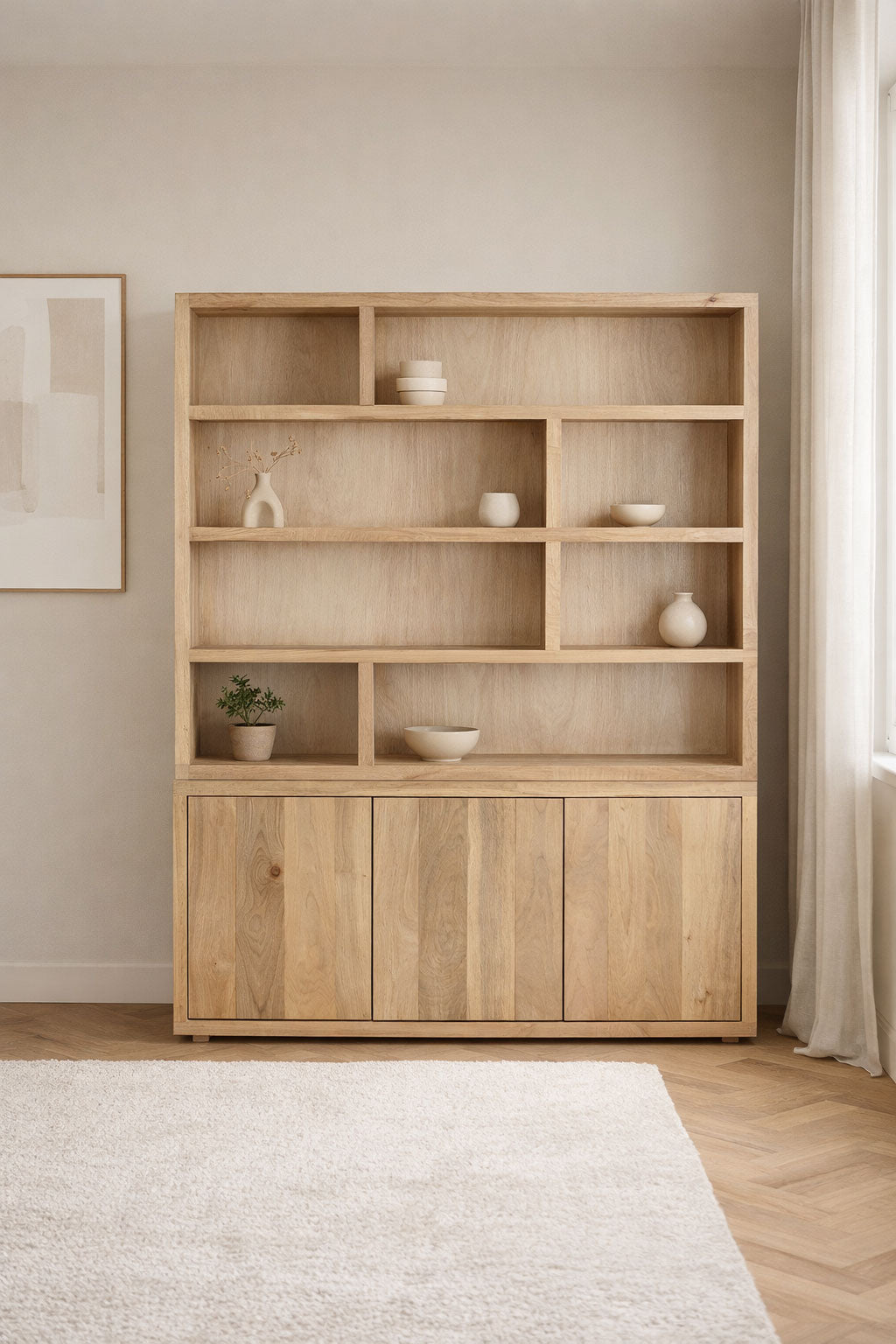 Vakkenkast Hugo Natural | 150 cm