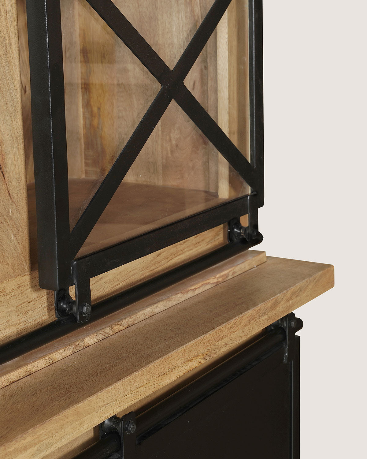 Vitrinekast Oliver Natural | 120 cm