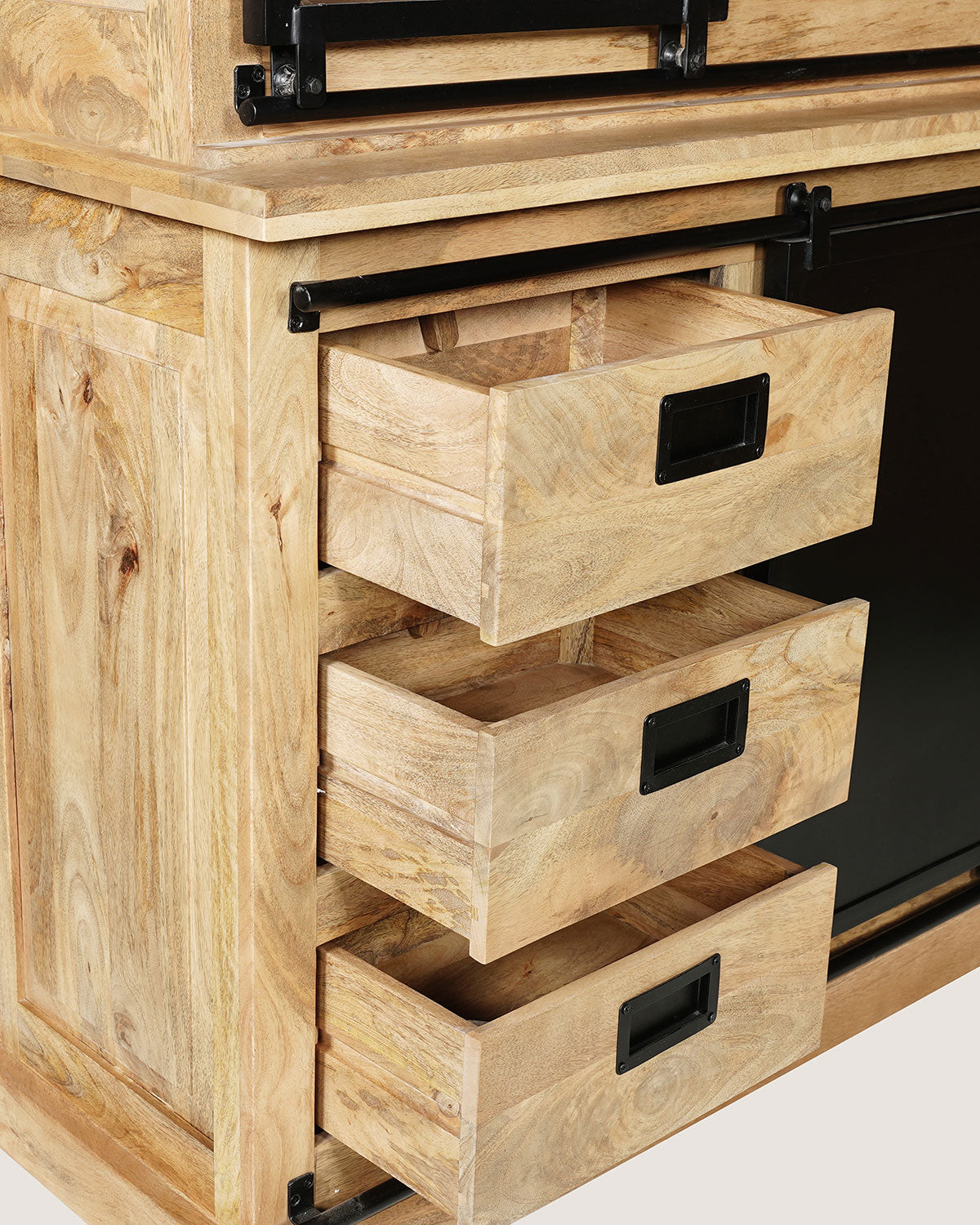 Vitrinekast Oliver Natural | 160 cm