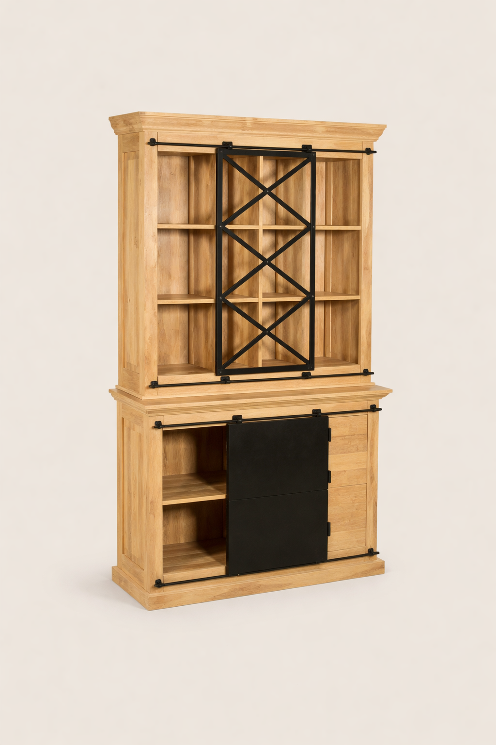 Vitrinekast Oliver Natural | 120 cm