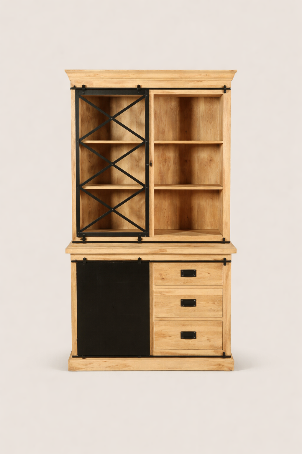 Vitrinekast Oliver Natural | 120 cm