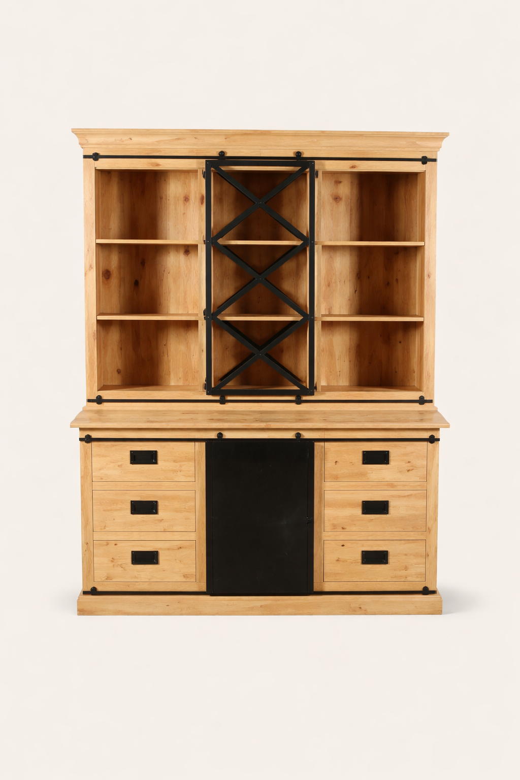 Vitrinekast Oliver Natural | 160 cm